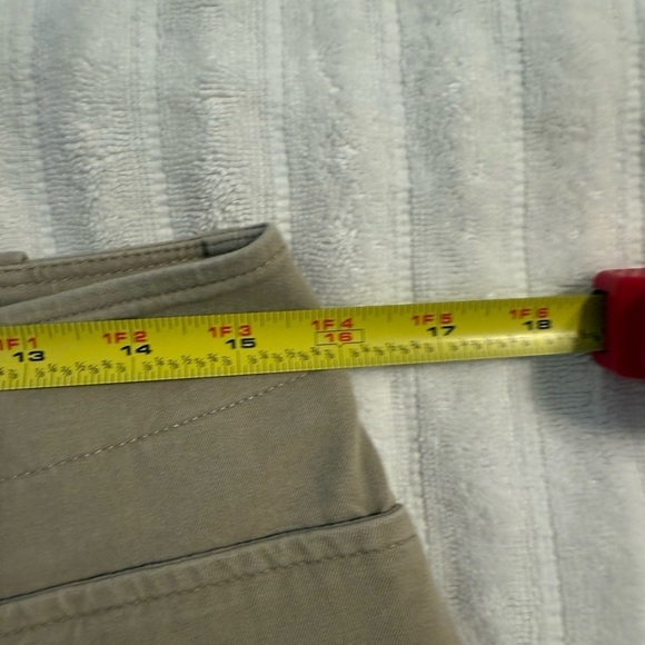 Talbots Womens Pants Beige Size 12 Signature Mid Rise Cropped Cotton - Picture 5 of 8